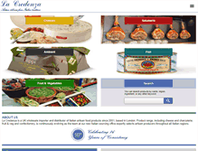 Tablet Screenshot of lacredenza.co.uk
